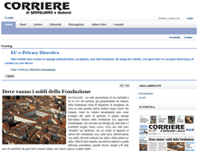 Tablet Screenshot of corrieresavigliano.it